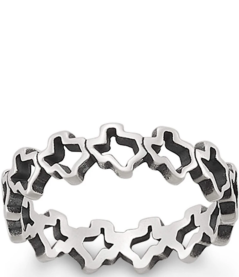 James Avery Texas Novelty Stacker Band Ring