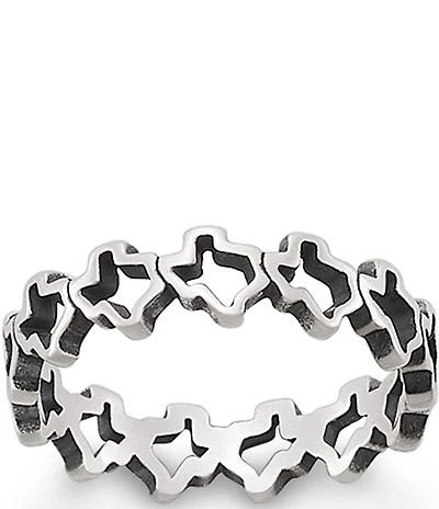 James Avery Texas Novelty Stacker Band Ring