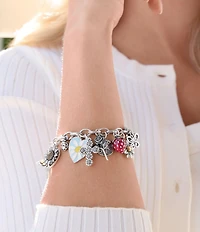James Avery Textured Oval Charm Chain Bracelet