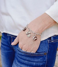 James Avery Textured Oval Charm Chain Bracelet