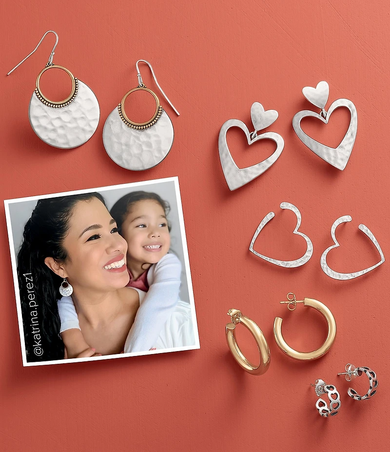 James Avery Tiny Hearts Hoop Earrings