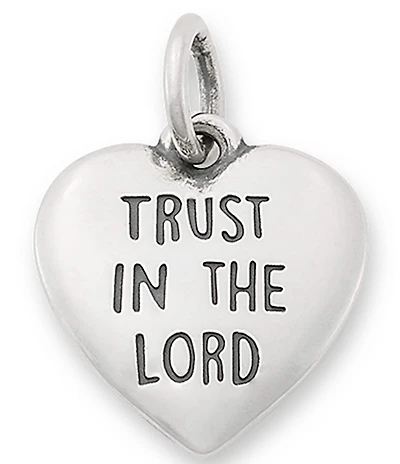 James Avery Trust In The Lord Heart Charm