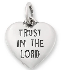 James Avery Trust In The Lord Heart Charm