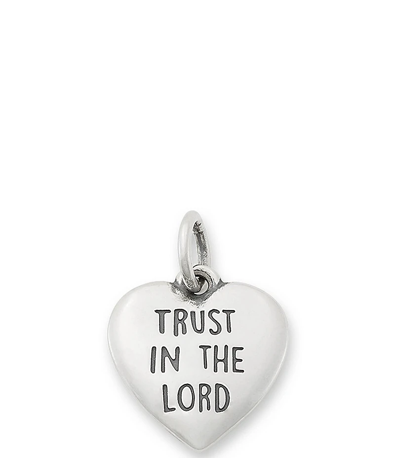 James Avery Trust In The Lord Heart Charm