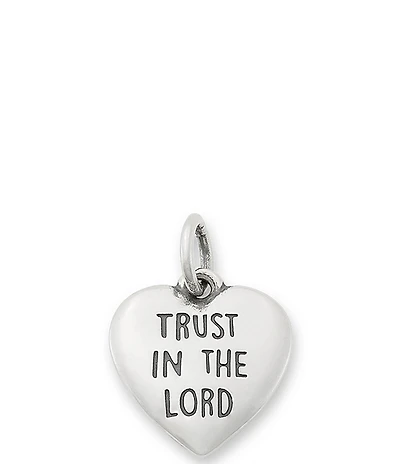 James Avery Trust In The Lord Heart Charm
