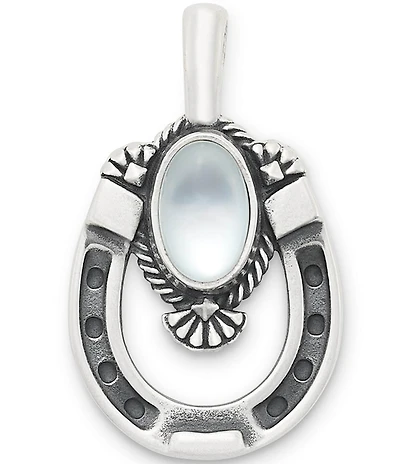 James Avery Turquoise Western Horseshoe Charm