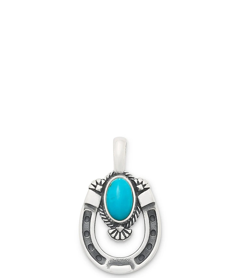 James Avery Turquoise Western Horseshoe Charm