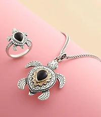 James Avery Turtle Gemstone Ring