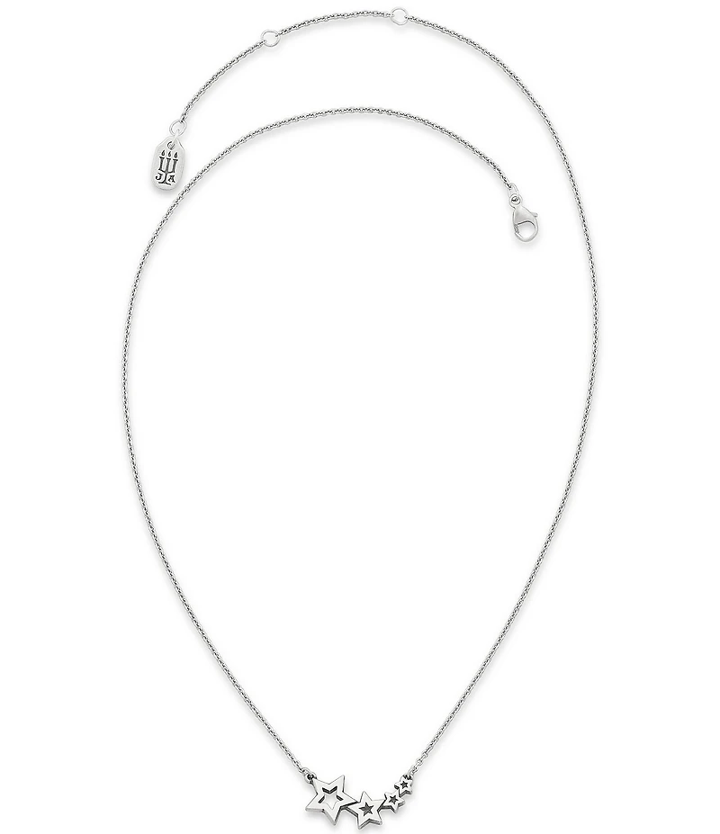 James Avery Twinkling Stars Short Pendant Necklace