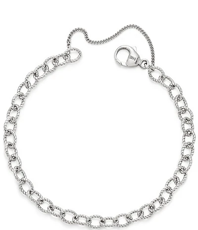 James Avery Twisted Wire Cable Link Charm Bracelet