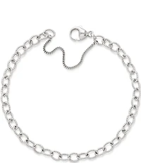James Avery Twisted Wire Cable Link Charm Bracelet