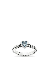 James Avery Gemstone Twisted Wire Heart Ring