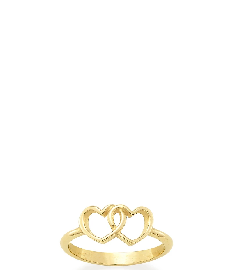 James Avery 14K Two Hearts Together Ring