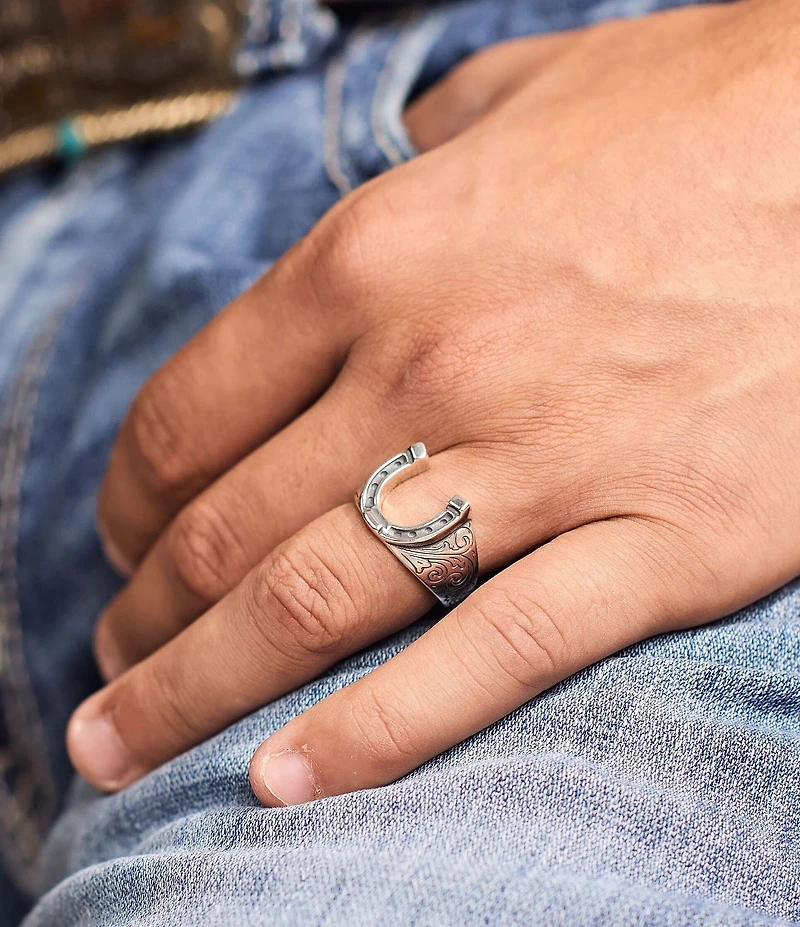 James Avery Western Horseshoe Ring