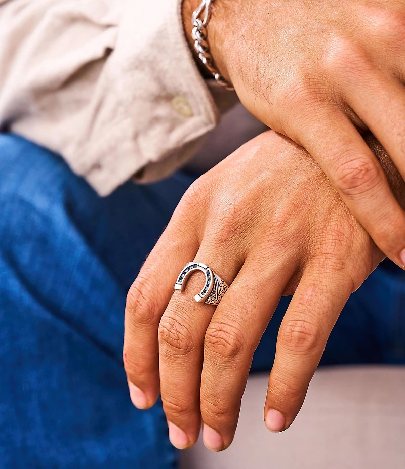 James Avery Western Horseshoe Ring