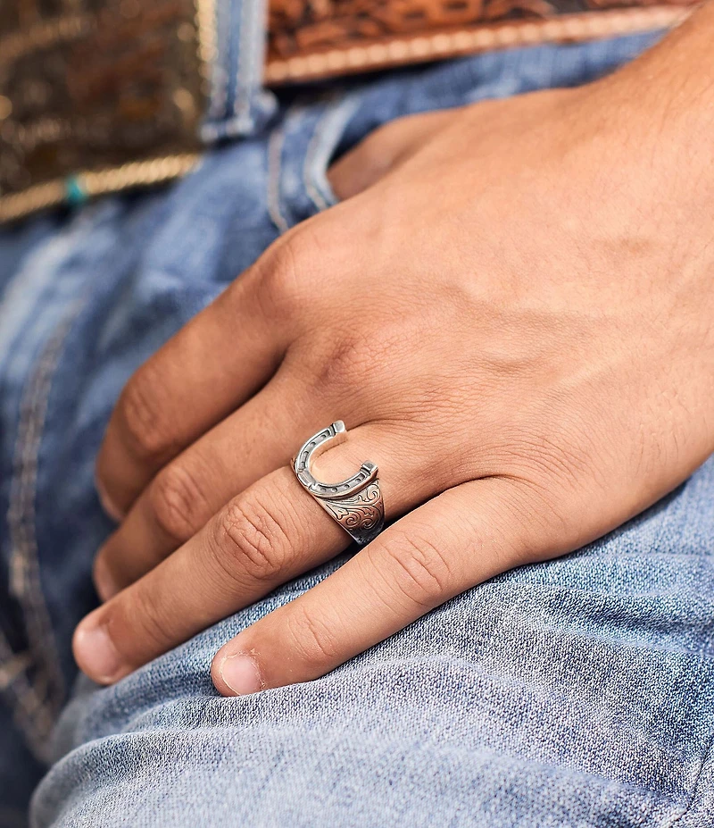 James Avery Western Horseshoe Ring
