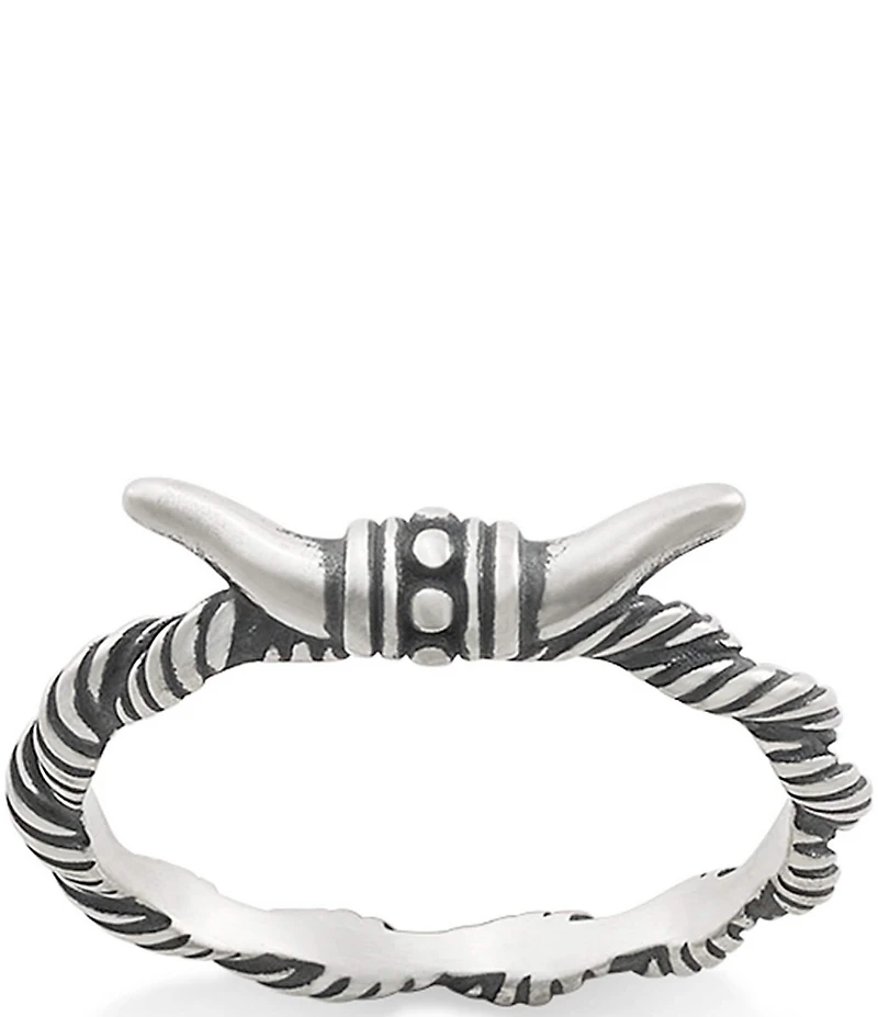James Avery Western Longhorn Band Ring