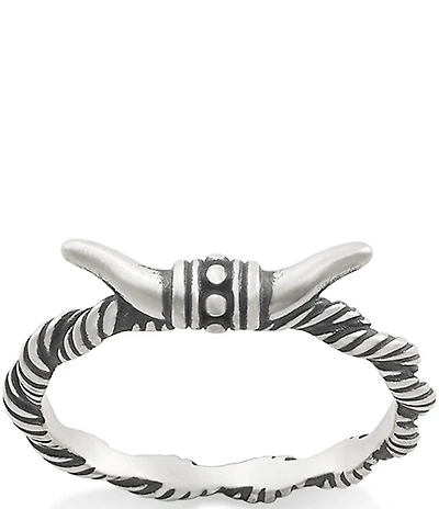 James Avery Western Longhorn Band Ring