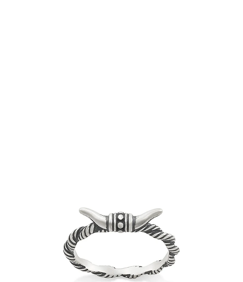 James Avery Western Longhorn Band Ring