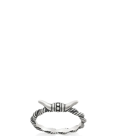 James Avery Western Longhorn Band Ring