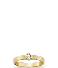 James Avery Birthstone 14K Hammered Ring