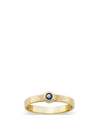James Avery Birthstone 14K Hammered Ring