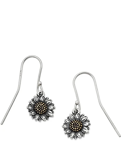 James Avery Wild Sunflower Ear Hooks