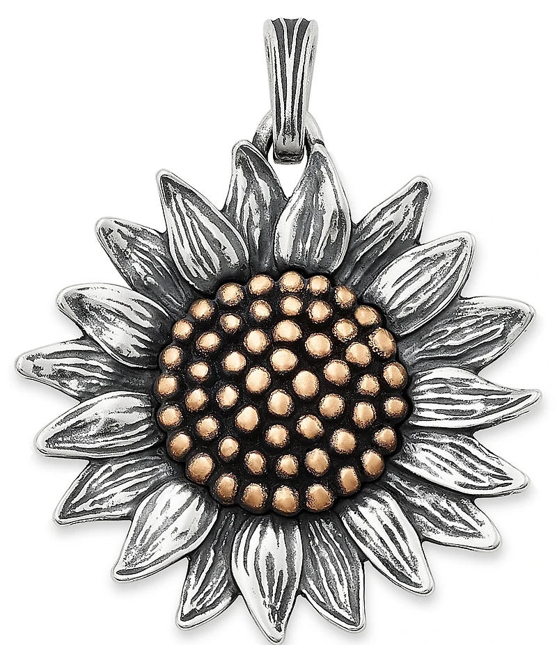 James Avery Wild Sunflower 1.5#double; Charm