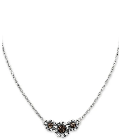 James Avery Wild Sunflower Short Pendant Necklace
