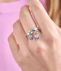James Avery Wrapped Double Dangle Ring