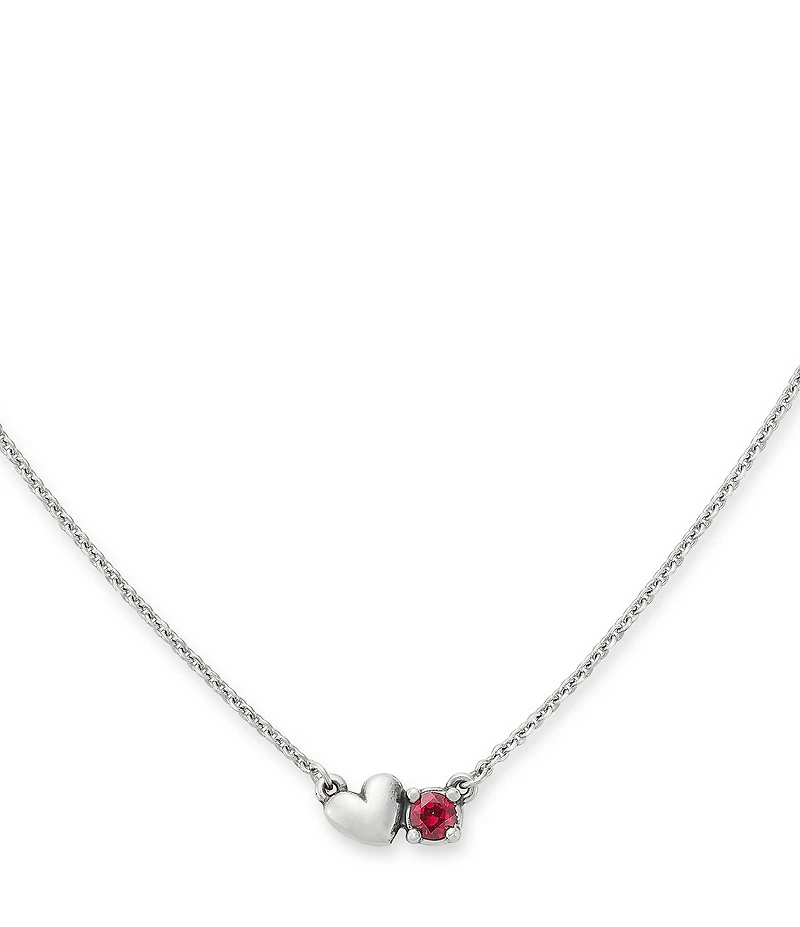 James Avery Wrapped Up In Love Gemstone Short Pendant Necklace