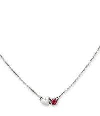James Avery Wrapped Up In Love Gemstone Short Pendant Necklace