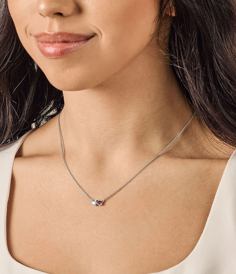 James Avery Wrapped Up In Love Gemstone Short Pendant Necklace