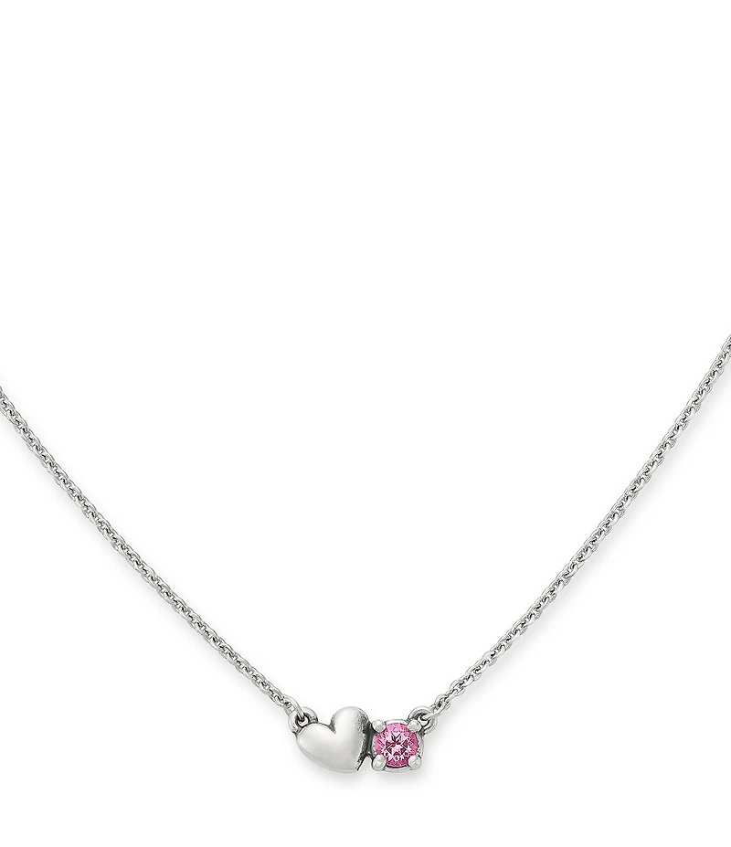 James Avery Wrapped Up In Love Gemstone Short Pendant Necklace
