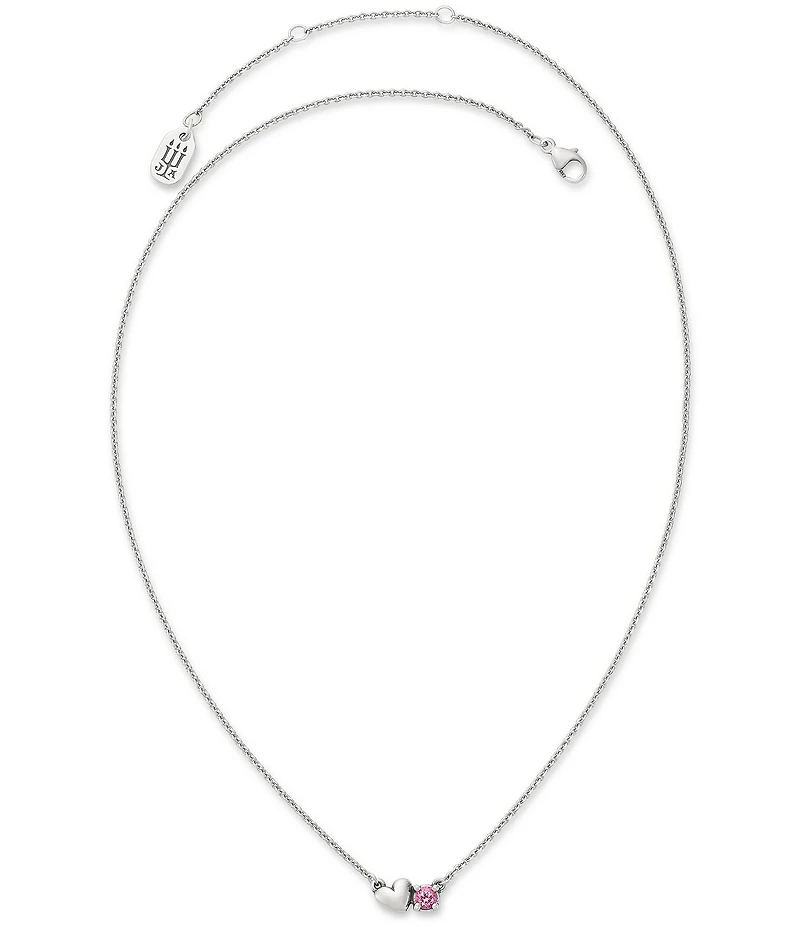 James Avery Wrapped Up In Love Gemstone Short Pendant Necklace