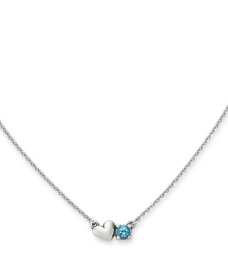 James Avery Wrapped Up In Love Gemstone Short Pendant Necklace