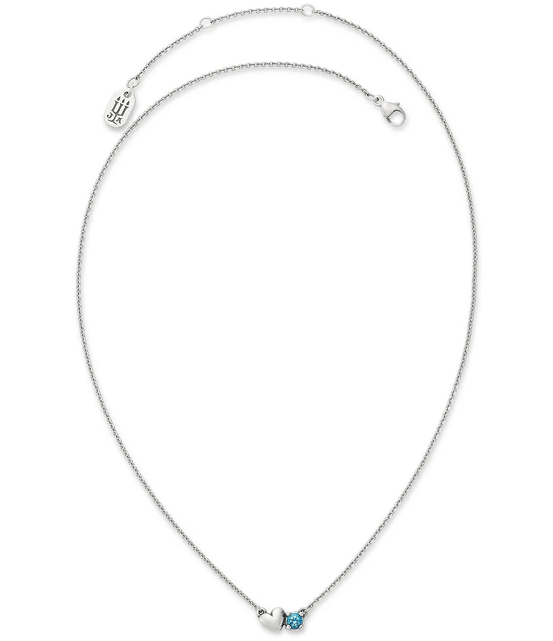 James Avery Wrapped Up In Love Gemstone Short Pendant Necklace