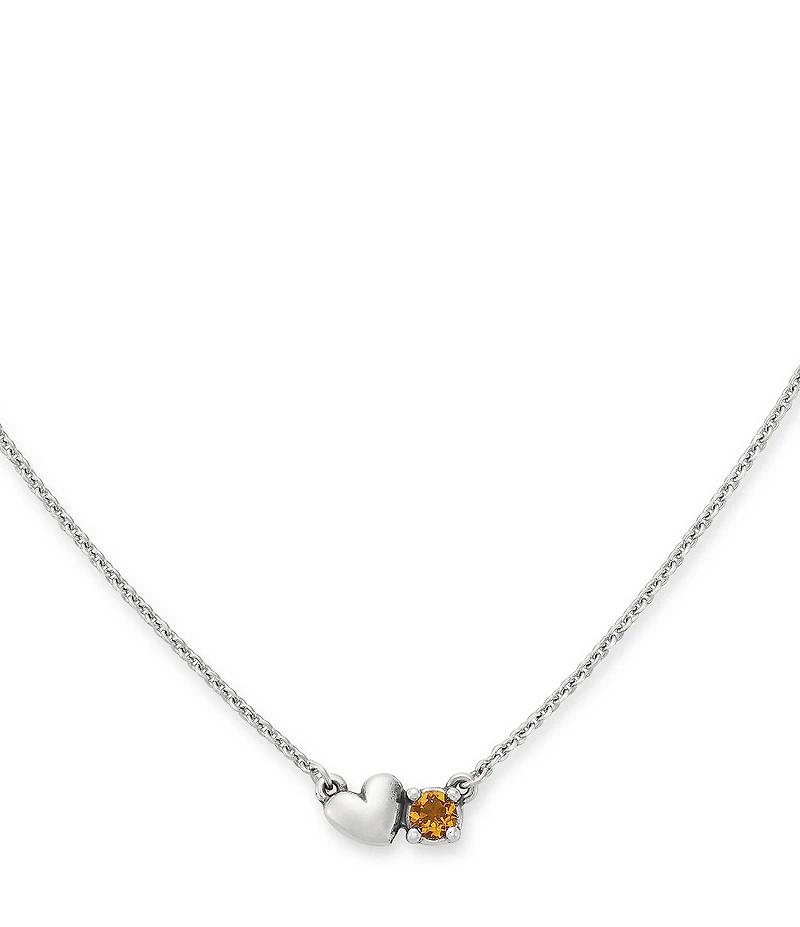 James Avery Wrapped Up In Love Gemstone Short Pendant Necklace