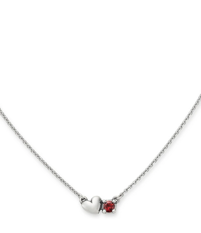 James Avery Wrapped Up In Love Gemstone Short Pendant Necklace