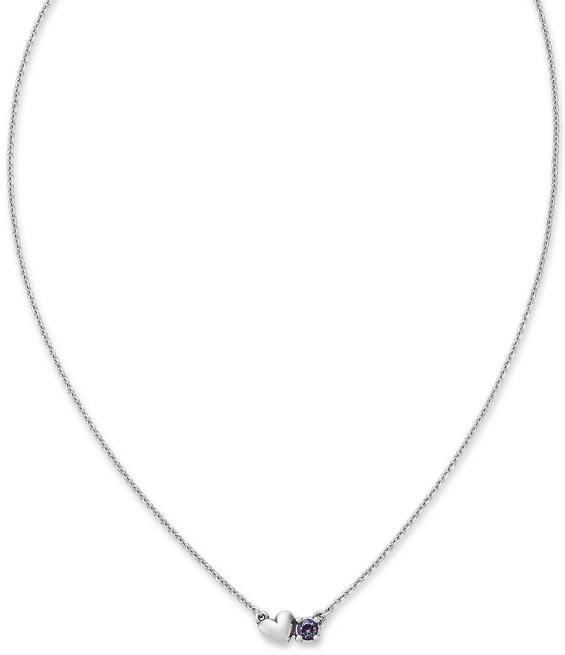 James Avery Wrapped Up In Love Gemstone Short Pendant Necklace