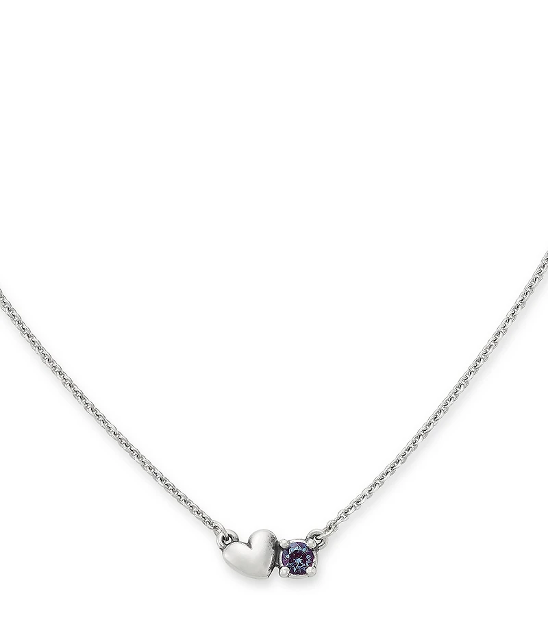 James Avery Wrapped Up In Love Gemstone Short Pendant Necklace