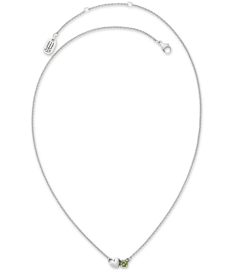 James Avery Wrapped Up In Love Gemstone Short Pendant Necklace