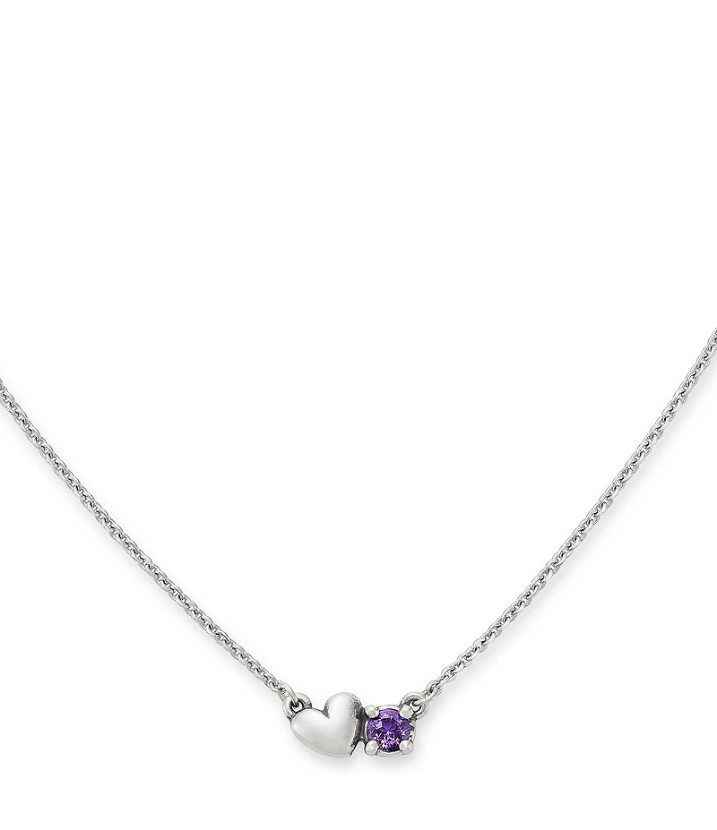 James Avery Wrapped Up In Love Gemstone Short Pendant Necklace