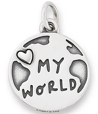 James Avery You are My World Charm