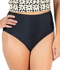 Janela Bay Solid Extra High Waist Swim Bottom