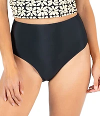 Janela Bay Solid Extra High Waist Swim Bottom