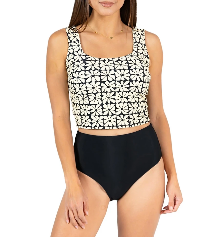 Janela Bay Solid Extra High Waist Swim Bottom