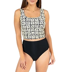 Janela Bay Solid Extra High Waist Swim Bottom