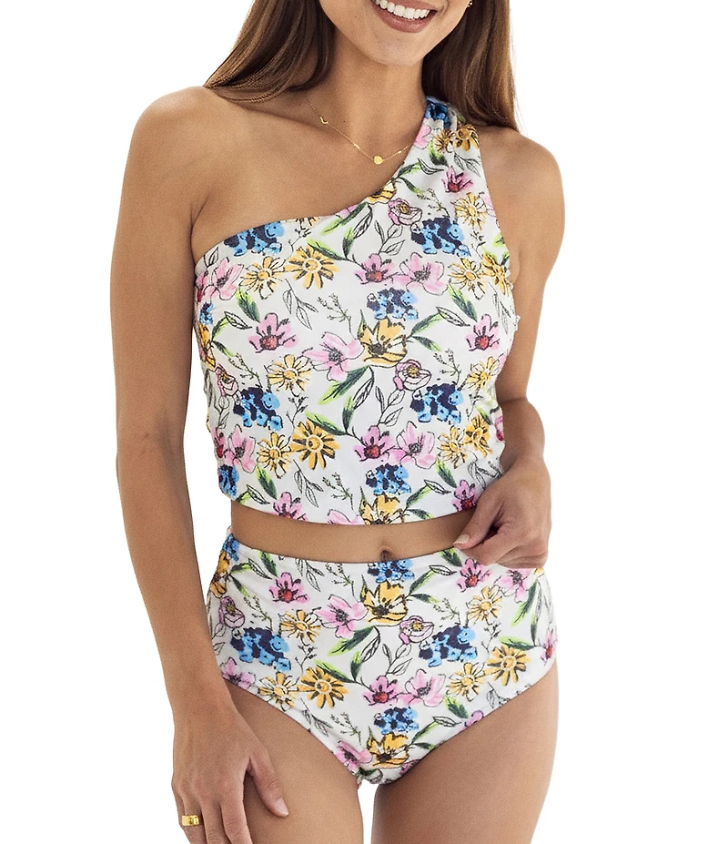 Janela Bay Wild Floral High Waist Swim Bottom