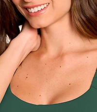 Jantzen Jolie Solid Square Neck Underwire Tummy Control One Piece Swimsuit